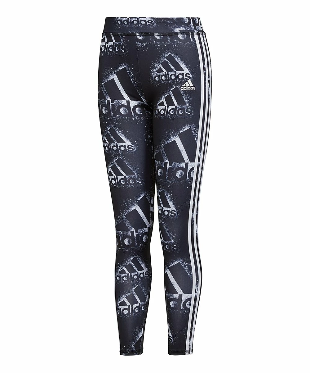 Cheap 👍 Adidas Black & White Spray Paint Logo Leggings - 👧 Girls For Kids 🔔 1 Cheap 👍 Adidas Black & White Spray Paint Logo Leggings - 👧 Girls For Kids 🔔