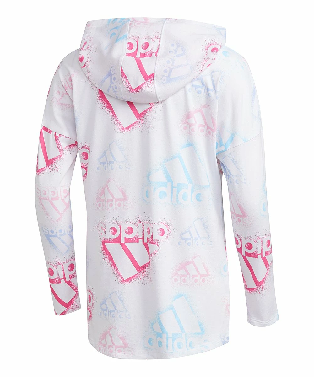 Flash Sale 💯 Adidas Pink & Blue Spray Paint Logo Lightweight Hoodie - 👧 Girls For Kids ✔️ 2 Flash Sale 💯 Adidas Pink & Blue Spray Paint Logo Lightweight Hoodie - 👧 Girls For Kids ✔️ - Image 2