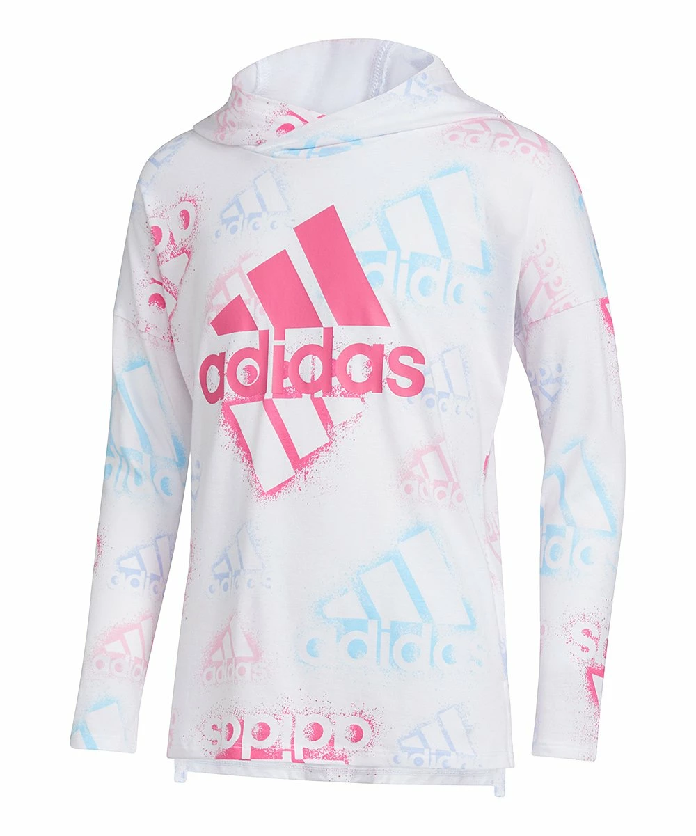 Flash Sale 💯 Adidas Pink & Blue Spray Paint Logo Lightweight Hoodie - 👧 Girls For Kids ✔️ 1 Flash Sale 💯 Adidas Pink & Blue Spray Paint Logo Lightweight Hoodie - 👧 Girls For Kids ✔️