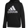 Top 10 ⭐ Adidas Black & White Logo Pullover Hoodie - Boys For Kids ⌛