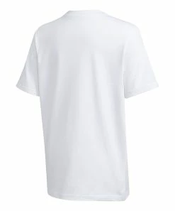Cheap 🤩 Adidas White & Pink Lineage Logo Crewneck Tee - Boys For Kids 💯 -Adidas Shop zu106928923 alt 1 tm1659035825