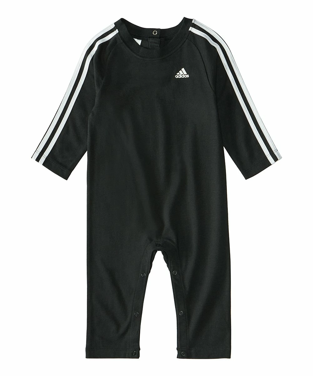 Discount 🔔 Adidas Black & White Stripe Logo Playsuit - Infant For Baby & Maternity 👏 1 Discount 🔔 Adidas Black & White Stripe Logo Playsuit - Infant For Baby & Maternity 👏