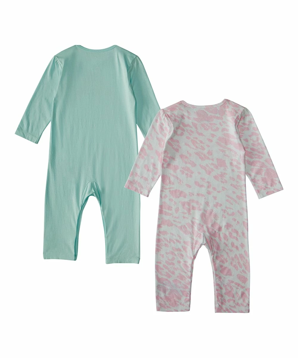 Wholesale ✨ Adidas Pink & Light Teal Logo Bodysuit Set - Infant For Baby & Maternity 🥰 2 Wholesale ✨ Adidas Pink & Light Teal Logo Bodysuit Set - Infant For Baby & Maternity 🥰 - Image 2