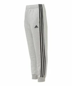 Alternative view of Wholesale ⌛ Adidas Light Gray Heather Stripe Joggers - Boys For Kids ⭐