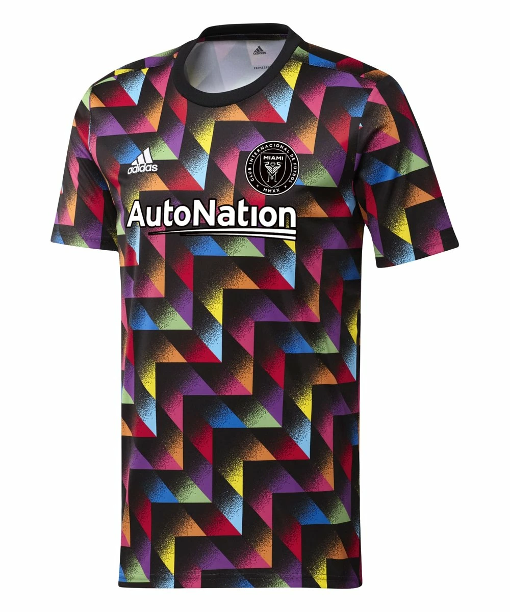 Brand new 💯 Adidas Inter Miami CF 2022 Pride PreMatch Crewneck Tee - Men For Other 🤩 1 Brand new 💯 Adidas Inter Miami CF 2022 Pride PreMatch Crewneck Tee - Men For Other 🤩