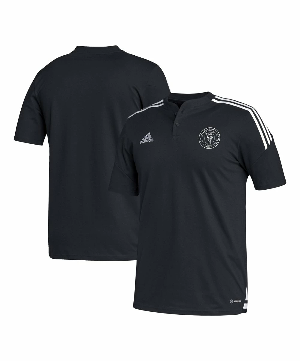 Brand new 😀 Adidas Inter Miami CF AeroReady Short-Sleeve Henley - Men 🤩 2 Brand new 😀 Adidas Inter Miami CF AeroReady Short-Sleeve Henley - Men 🤩 - Image 2