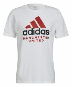 Buy 🔔 Adidas Manchester United DNA Logo Crewneck Tee - Men 🥰