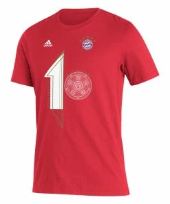 Outlet π Adidas Bayern Munich 2022 Deutscher Meister Crewneck Tee - Men β¨