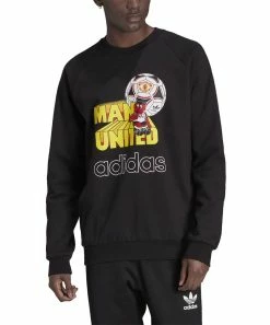Coupon ⌛ Adidas Manchester United Raglan Sweatshirt - Men 🔥