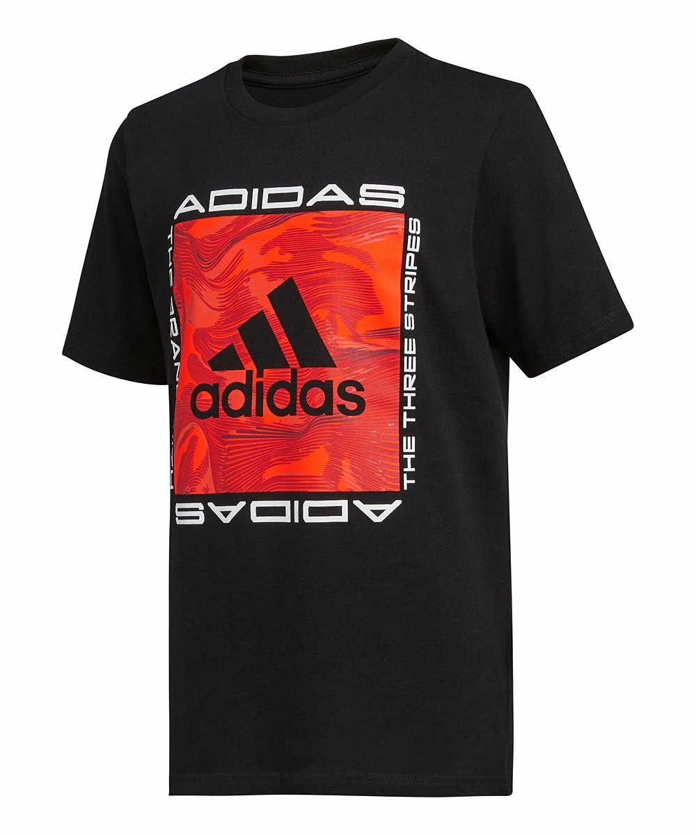 Hot Sale ๐ Adidas Black & Solar Red Camo Logo Tee - Boys For Kids ๐