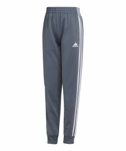 Promo 😉 Adidas Dark Gray Stripe Logo Joggers - Boys For Kids 💯