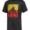 Budget 😉 Adidas Heather Black & Red Slime Logo Tee - Boys For Kids 😍