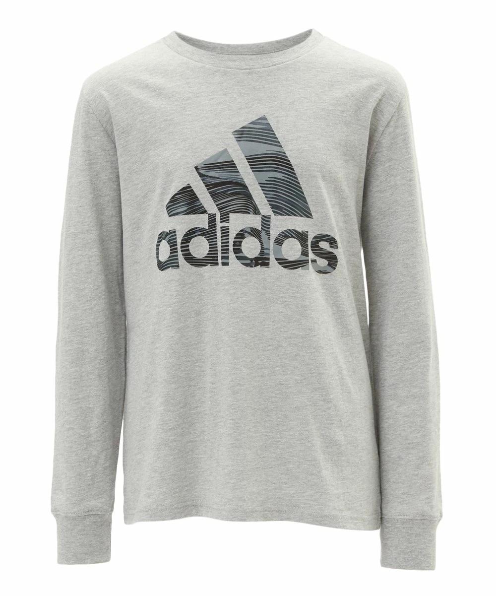 Wholesale 😀 Adidas Light Gray Heather & Gray Camo-Logo 'Adidas' Sweatshirt - Boys For Kids 😀 1 Wholesale 😀 Adidas Light Gray Heather & Gray Camo-Logo 'Adidas' Sweatshirt - Boys For Kids 😀