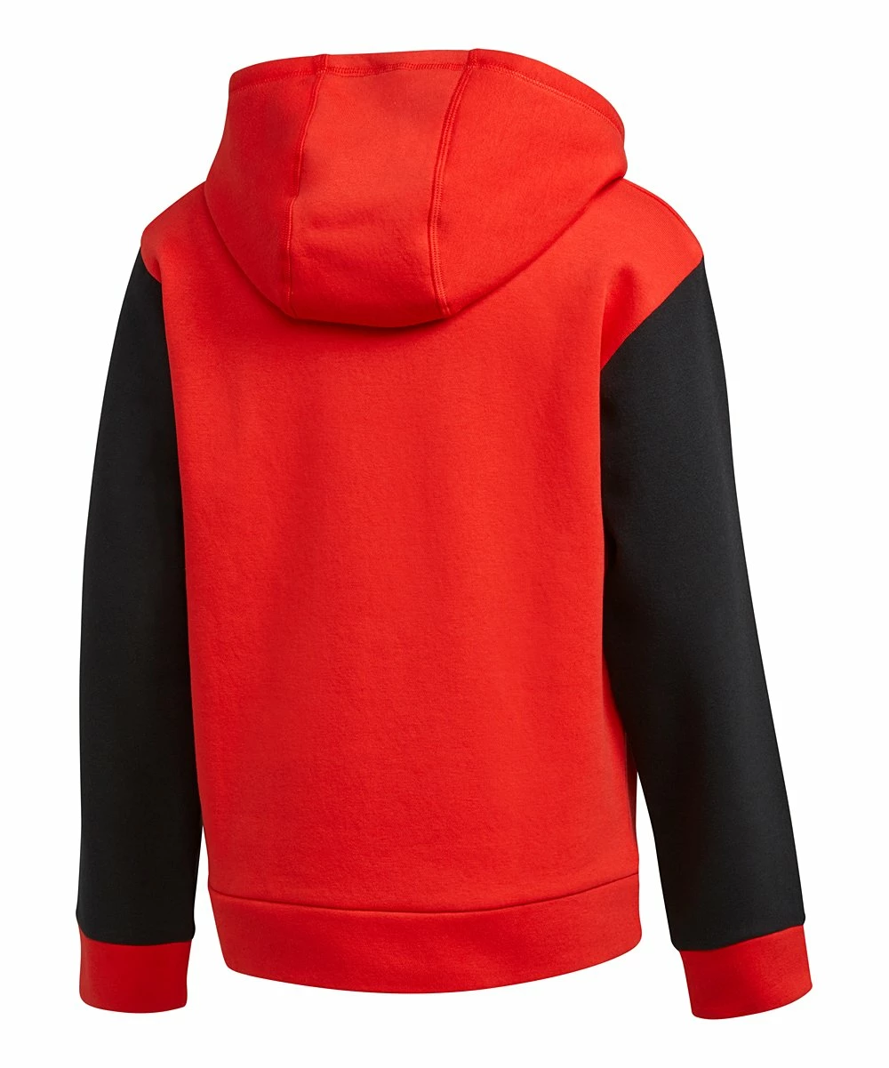 Brand new 🎉 Adidas Vivid Red & Black Color Block Logo Hoodie - Boys For Kids 🛒 2 Brand new 🎉 Adidas Vivid Red & Black Color Block Logo Hoodie - Boys For Kids 🛒 - Image 2