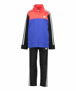 Best Sale ๐ Adidas Blue 'Adidas' Track Jacket & Black Track Pants - Toddler & Boys For Kids ๐คฉ