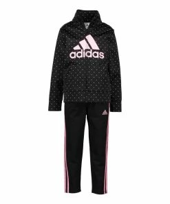 Best reviews of ๐ฏ Adidas Black 'Adidas' Pin Dot Track Jacket & Black Track Pants - Toddler For Kids ๐
