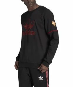 Best Pirce β¨ Adidas Originals Manchester United Raglan Sweatshirt - Men π