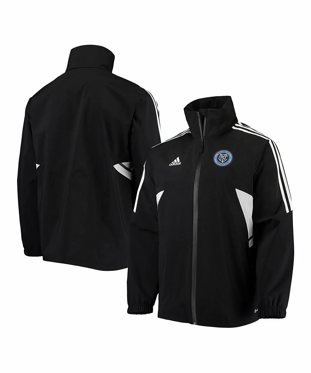 Budget 🔥 Adidas New York City FC Zip-Up Jacket - Men 🌟 4 Budget 🔥 Adidas New York City FC Zip-Up Jacket - Men 🌟 - Image 4