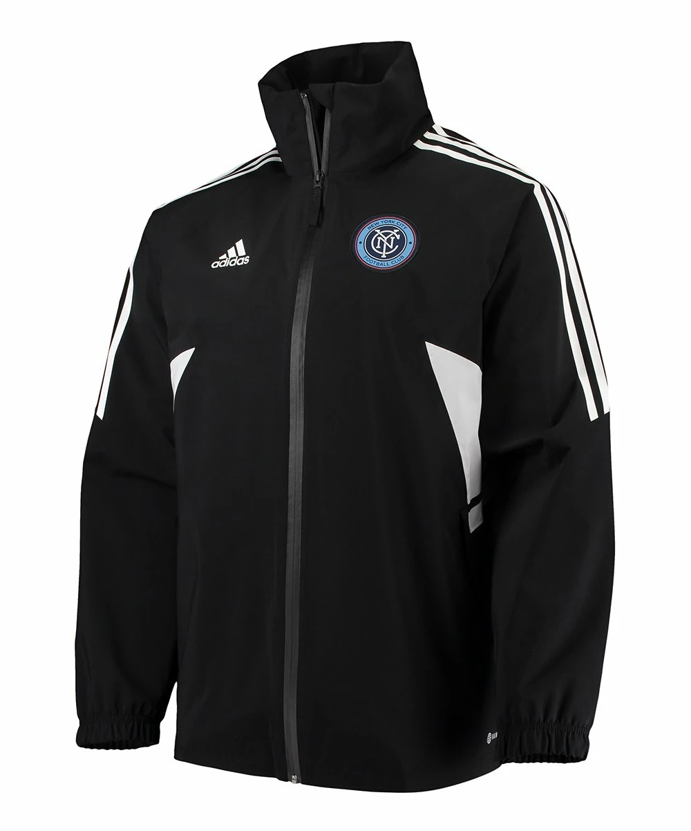 Budget 🔥 Adidas New York City FC Zip-Up Jacket - Men 🌟 1 Budget 🔥 Adidas New York City FC Zip-Up Jacket - Men 🌟