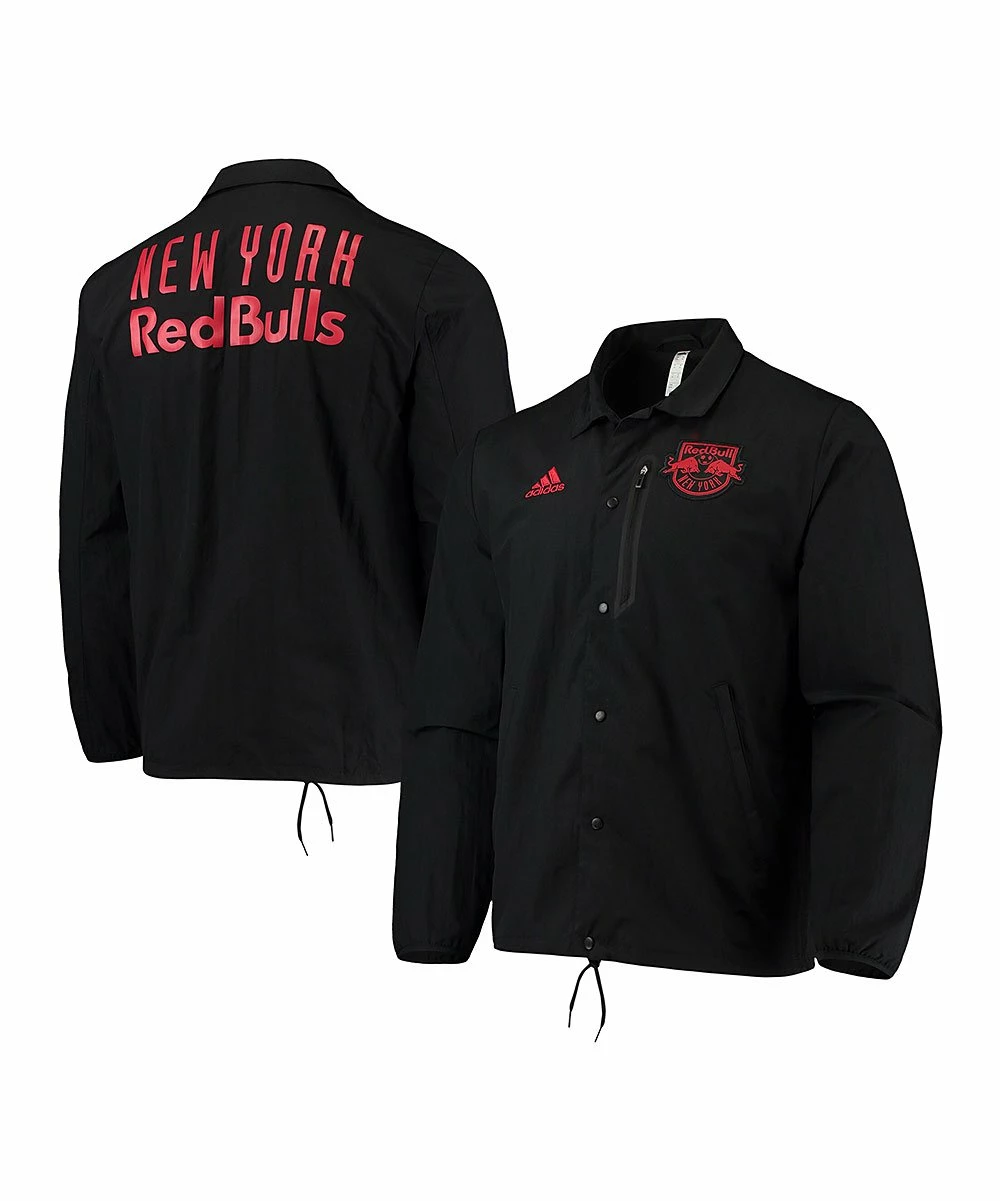 Brand new ⌛ Adidas New York Red Bulls Anthem Windbreaker - Men ✨ 3 Brand new ⌛ Adidas New York Red Bulls Anthem Windbreaker - Men ✨ - Image 3