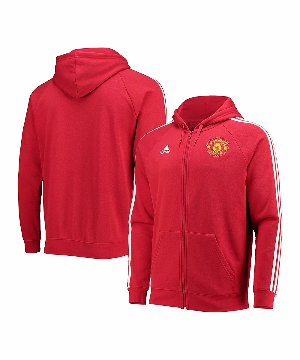 Outlet ๐งจ Adidas Manchester United DNA Zip-Up Hoodie - Men โ 3 Outlet ๐งจ Adidas Manchester United DNA Zip-Up Hoodie - Men โ - Image 3