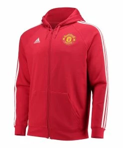 Outlet 🧨 Adidas Manchester United DNA Zip-Up Hoodie - Men ⌛