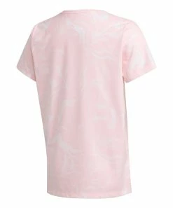 Alternative view of Best reviews of 😍 Adidas Medium Pink Logo Boxy Crewneck Tee - 👧 Girls For Kids 👍