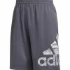 Best deal 😉 Adidas Dark Gray Logo Track Shorts - Boys For Kids ✔️