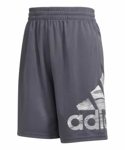 Best deal ๐ Adidas Dark Gray Logo Track Shorts - Boys For Kids โ๏ธ