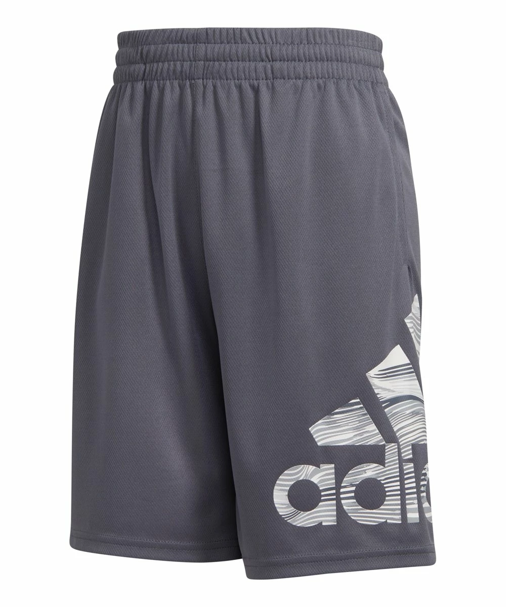 Best deal 😉 Adidas Dark Gray Logo Track Shorts - Boys For Kids ✔️