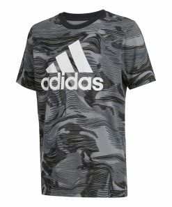 Top 10 ✨ Adidas Black Camo Logo Crewneck Tee - Boys For Kids 😀