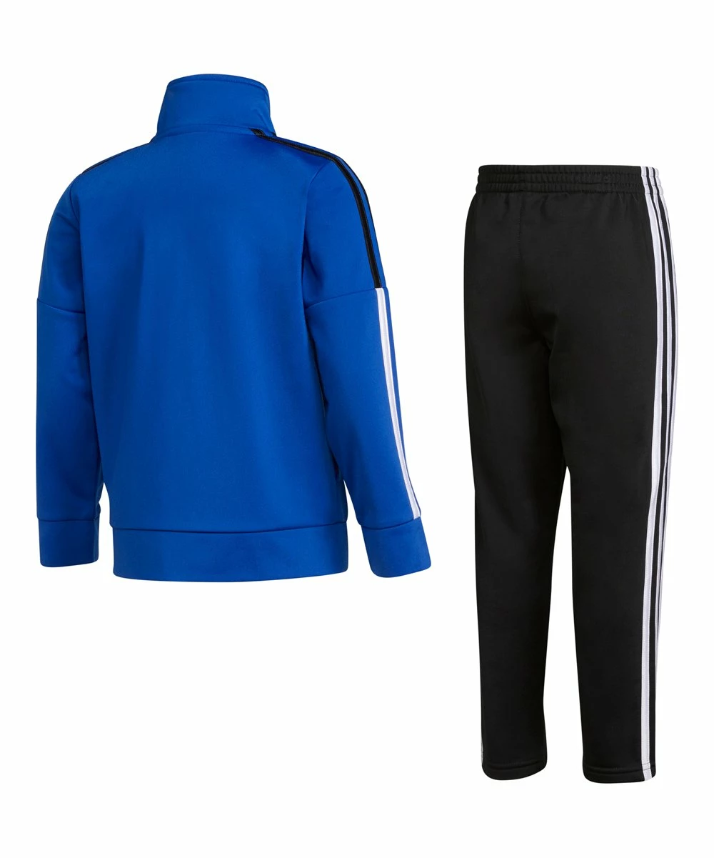 Best Sale ๐ฏ Adidas Bright Blue & White Logo Track Jacket & Black Track Pants - Toddler For Kids ๐งจ - Image 2
