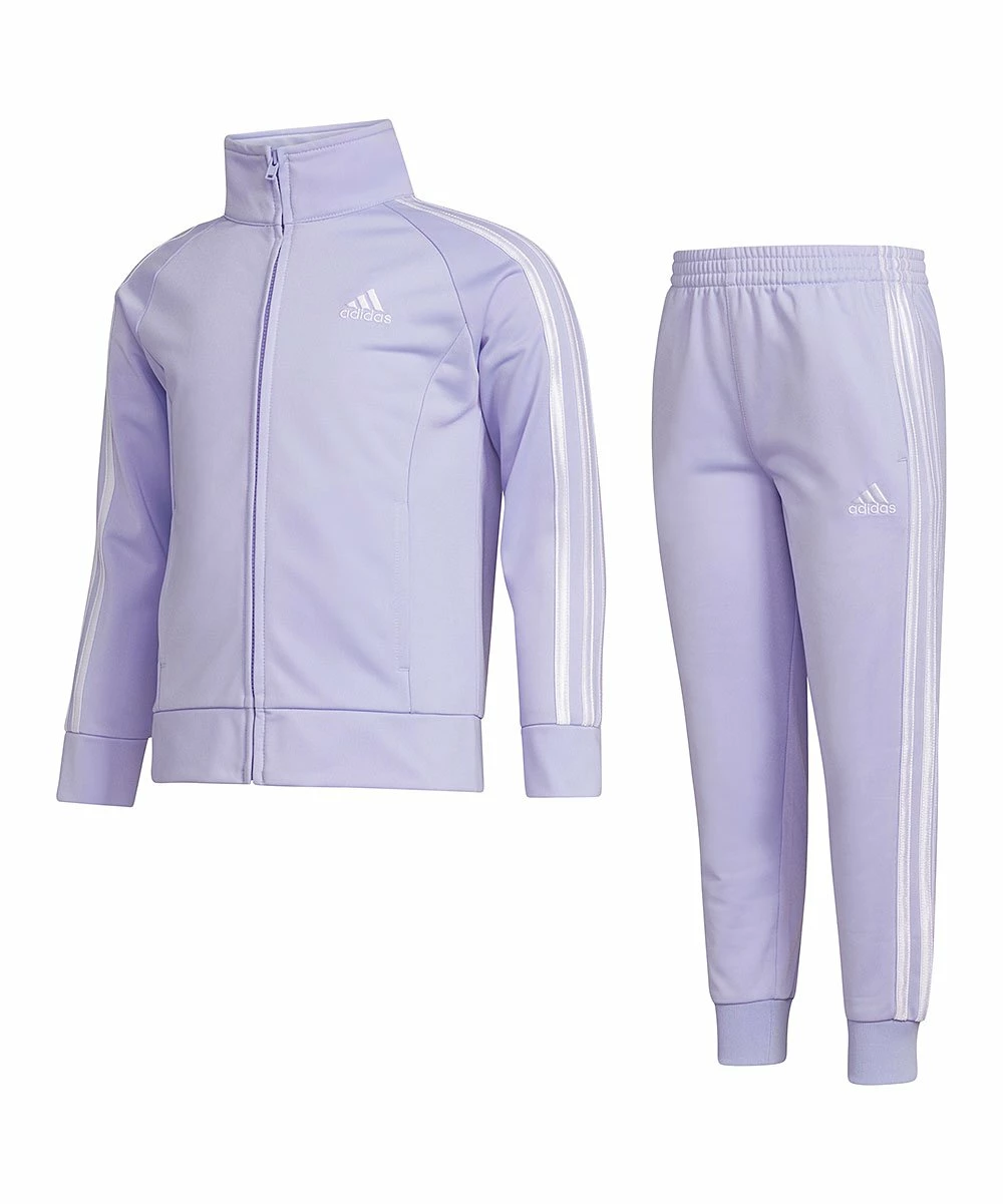 Cheapest 🛒 Adidas Lavender Jacket & Joggers - 👧 Girls For Kids 🥰