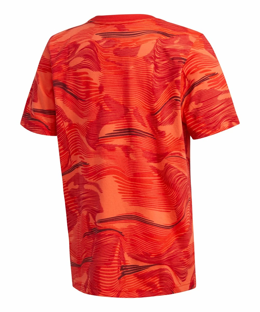 Cheapest ๐ Adidas Red & Orange Camo Logo Crewneck Tee - Boys For Kids ๐ 2 Cheapest ๐ Adidas Red & Orange Camo Logo Crewneck Tee - Boys For Kids ๐ - Image 2