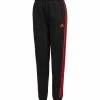 Buy 🧨 Adidas Black & Red Signature Stripe Fleece Joggers - Boys For Kids 🎉
