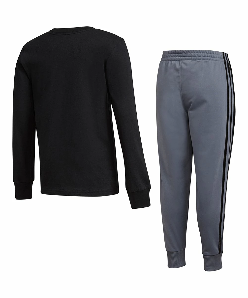 Cheapest ๐ฅฐ Adidas Black & Gray Adidas Logo Sweatshirt Set - Boys For Kids ๐ 2 Cheapest ๐ฅฐ Adidas Black & Gray Adidas Logo Sweatshirt Set - Boys For Kids ๐ - Image 2