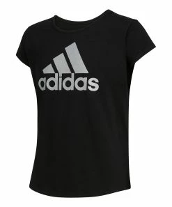 Coupon โ๏ธ Adidas Black & White Logo Tee - ๐ง Girls For Kids โ๏ธ