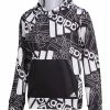 Deals 🥰 Adidas White & Black Abstract Logo Hoodie - Boys For Kids 😍