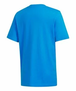 Deals 🥰 Adidas Blue & Black Vertical Logo Crewneck Tee - Boys For Kids ⭐ -Adidas Shop zu109085550 alt 1 tm1664286920