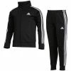 Flash Sale 🛒 Adidas Black Stripe Logo Track Jacket & Track Pants - 👧 Girls For Kids 👏
