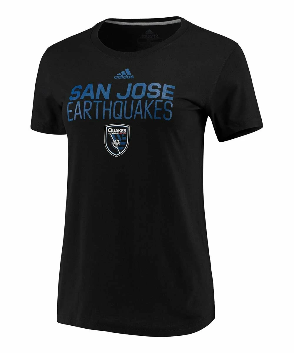 Deals ✨ Adidas San Jose Earthquakes Performance Locker Stacked Tee - 👩 Women ✨ 1 Deals ✨ Adidas San Jose Earthquakes Performance Locker Stacked Tee - 👩 Women ✨
