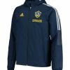 Buy 👏 Adidas Los Angeles Galaxy All-Weather Full-Zip Hooded Windbreaker - Men 🔥