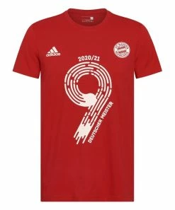 Budget ⭐ Adidas Bayern Munich 2021 Deutscher Meister Tee - Men 🧨